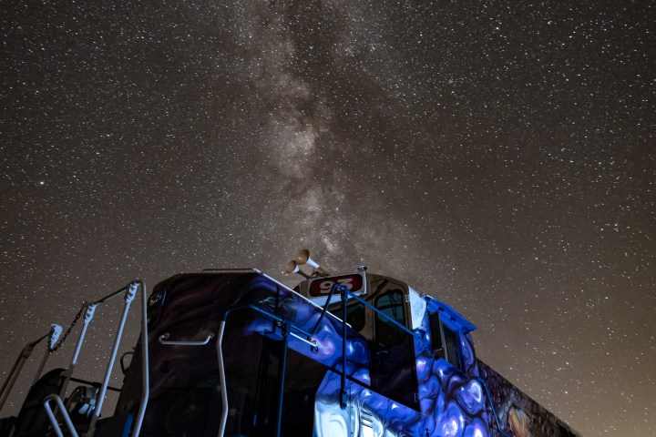a train covered in snow