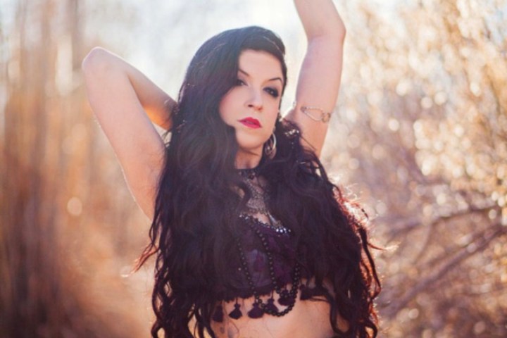 a woman wearing a dress