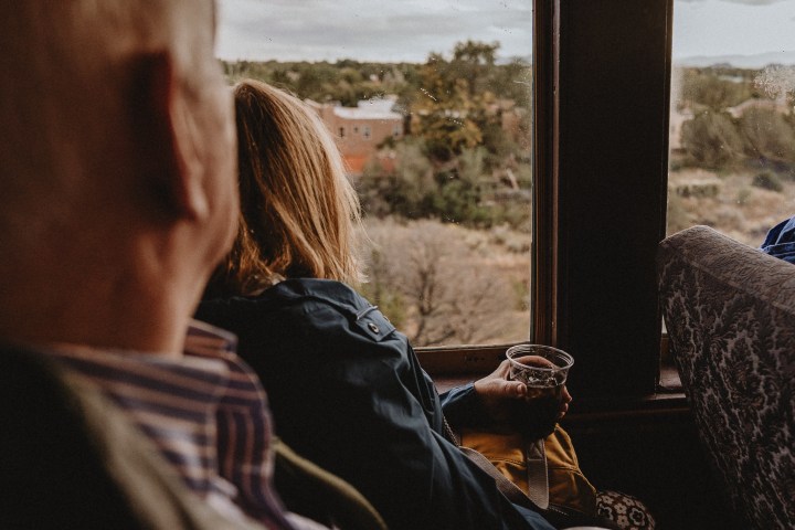 a man looking at the camera
